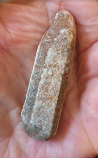 Rough Chiastolite, also known as Cross Stone, is a very rare variety of Andalusite