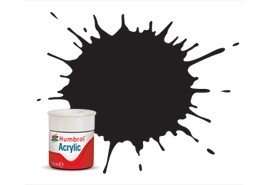 Humberol : RC401 Dirty Black Matt - 14ml Acrylic Rail Colour Paint