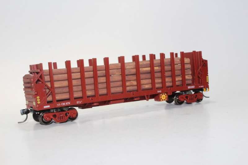 SARM: STJ-2 SAR Timber Wagon (Short Timber Load ) ( Kadee Couplers)