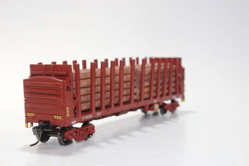 SARM: STJ-2 SAR Timber Wagon (Short Timber Load ) ( Kadee Couplers)