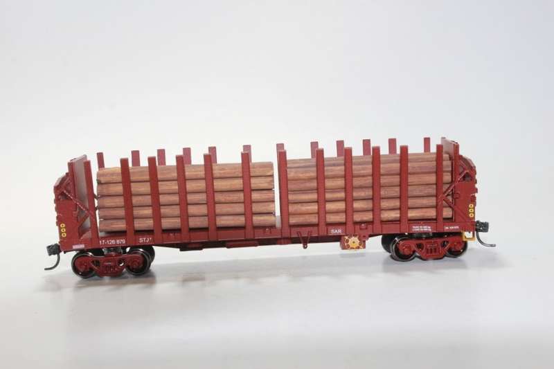 SARM: STJ-2 SAR Timber Wagon (Short Timber Load ) ( Kadee Couplers)