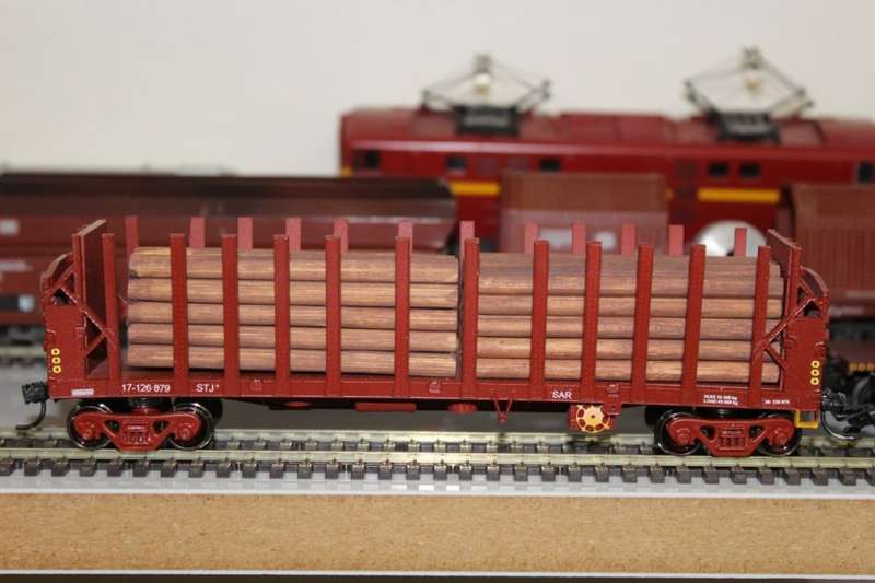 SARM: STJ-2 SAR Timber Wagon (Short Timber Load ) ( Kadee Couplers)