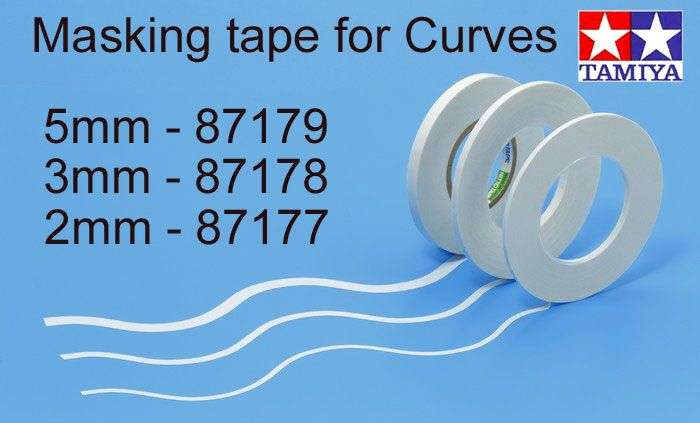 Tamiya : 2mm Masking Tape for Curves