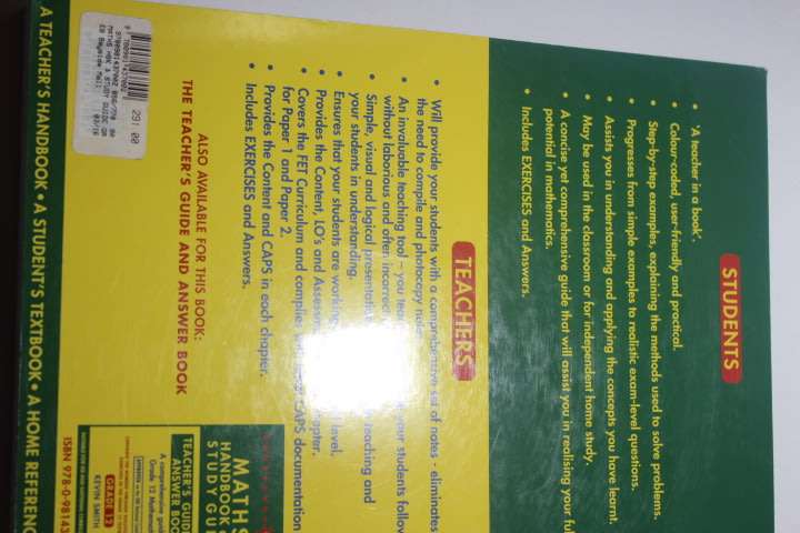 Maths Made Easy Grade 12 ( Hand Book and Study Book) CAPS Compliant - Kevin Smith