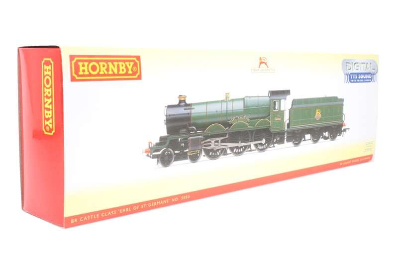 Hornby: BR Castle Class Steam Locomotive " Earl of Germans" ( TTS SOUND)