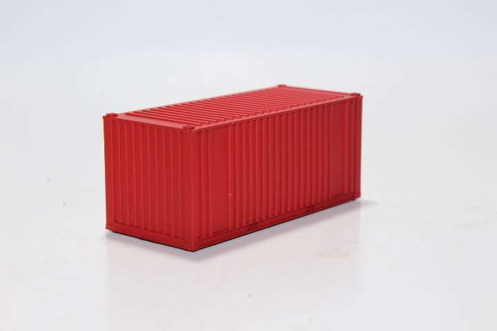 1 x 20 feet container with ribbed sides.