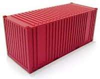 1 x 20 feet container with ribbed sides.