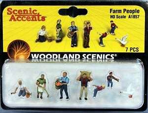 Woodlands Scenics : 7 pc x Farm People (HO)