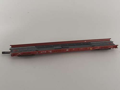 Fleishmann Truck Trailer Flat Wagon with Roll Blocks