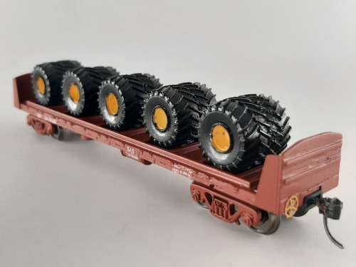SARM : SAR DZ Wagon with Tractor Tyres (Lima Couplers)