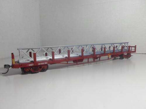 SARM : DAZ Long Body Wagon with load of Steel Bridge Girders