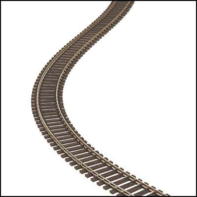 PECO -  Flexi Track  (HO) - Brown Sleepers