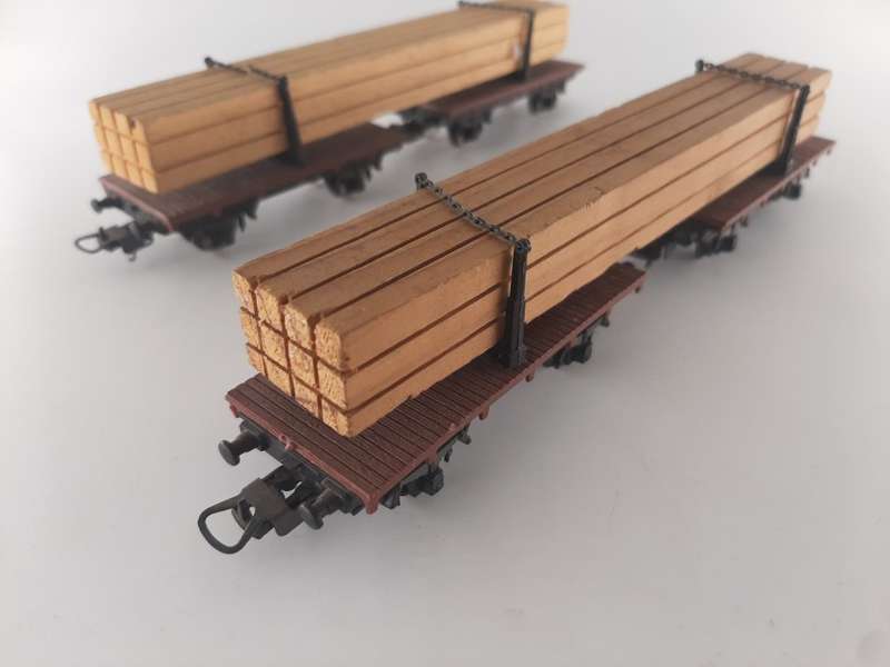 2 x Lima Wood Wagons