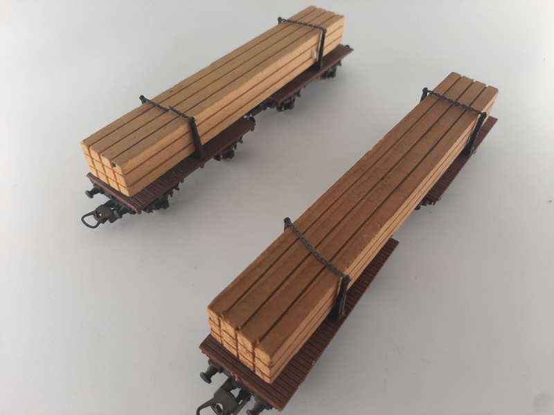 2 x Lima Wood Wagons