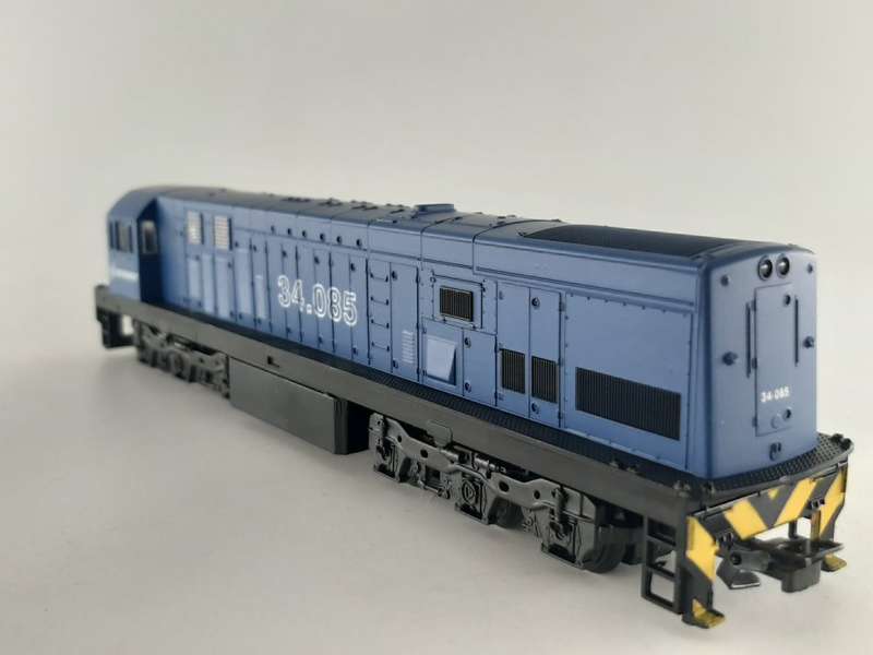 Frateschi:Spoornet Blue Train Diesel Loco (Class 34) (Running Class 34-085)