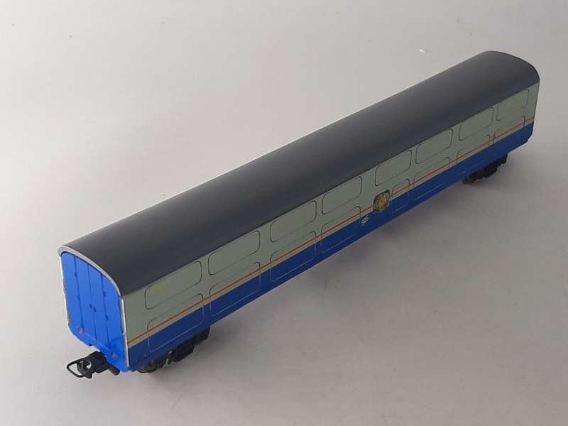SARM : South African Model Train Car Carrier Coach  - Spoornet Blue (Lima Couplers)