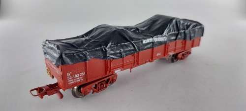 South African Railways Model Train : SAR BLJ Coal Wagon with Tarp (Lima Couplers)