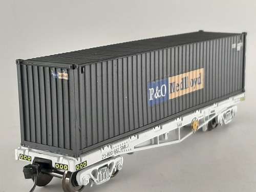 SARM : P7O Nedlyod Container Wagon  ( Kadee Couplers)