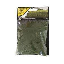 Woodlands Scenic : Static Grass - Dark Green 12mm