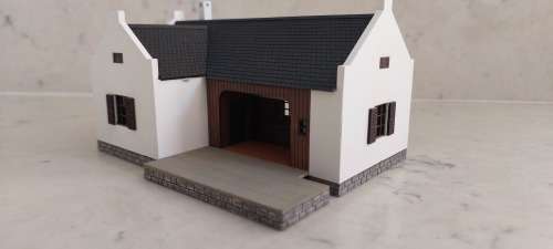 Model Train Buildings : South African Cape Dutch Restaurant (HO)
