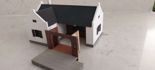 Model Train Buildings : South African Cape Dutch Restaurant (HO)