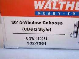 Walters : Chicago & North Western Caboose (HO)