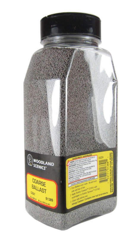 Woodlands Scenics: Coarse Ballast Gray (945cm3)