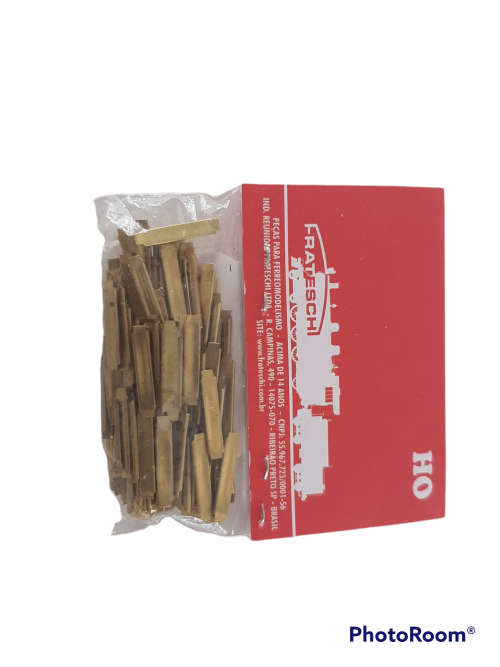 Frateschi : 100 x Railway Track Joiners Brass ( HO)