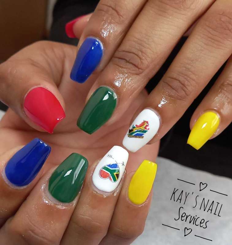 Rugby Bokke Nail Decal