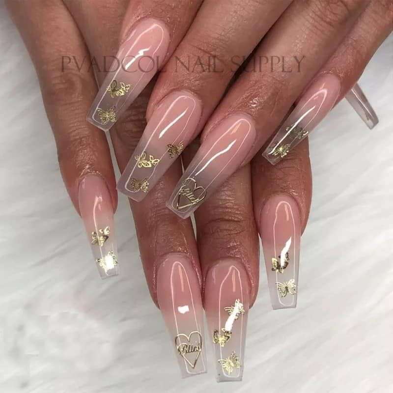 Butterfly Alloy nail art 10pcs