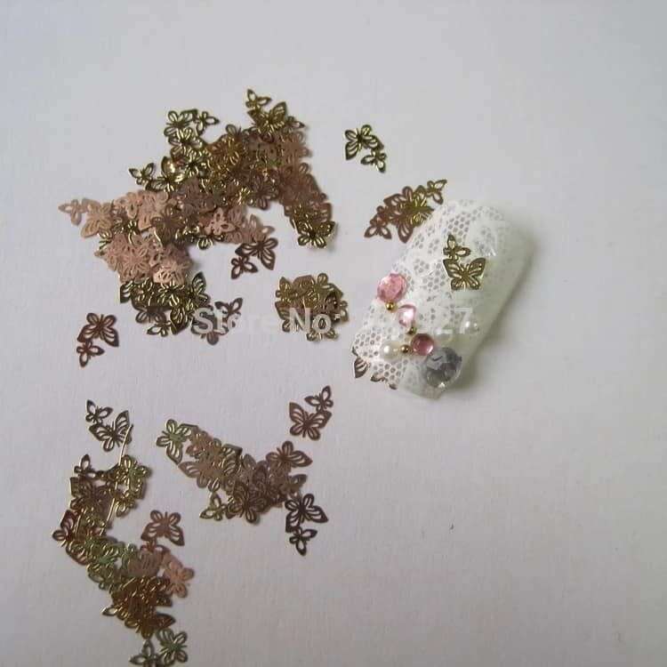 Butterfly Alloy nail art 10pcs