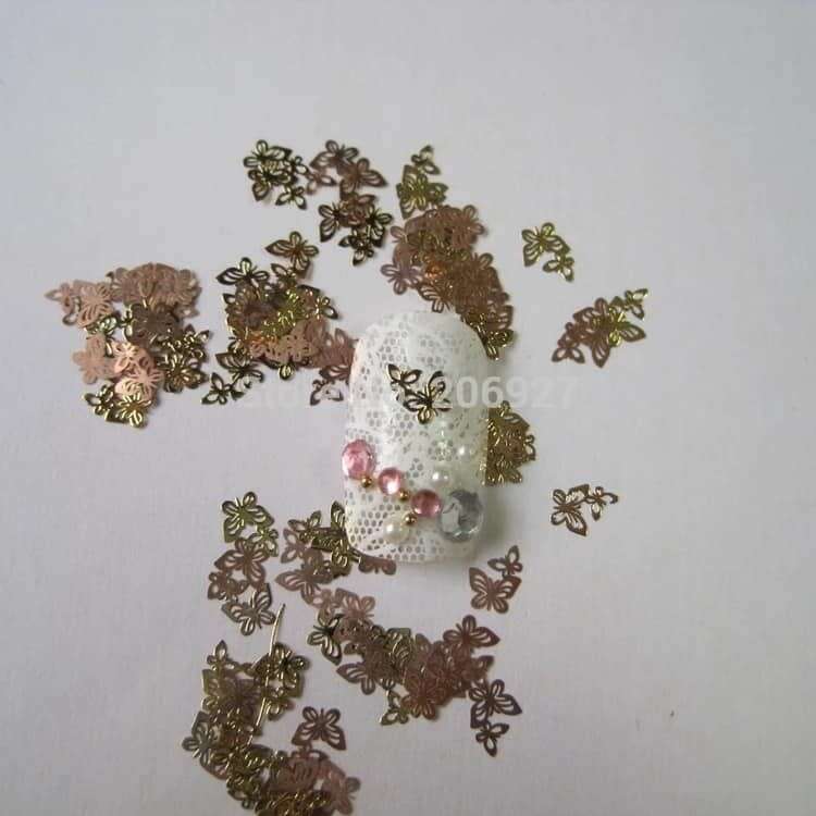 Butterfly Alloy nail art 10pcs