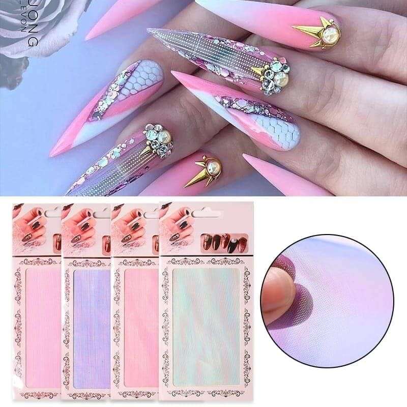 Mermaid Mesh Nail Art Random color