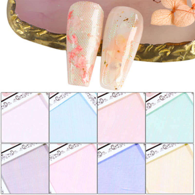 Mermaid Mesh Nail Art Random color