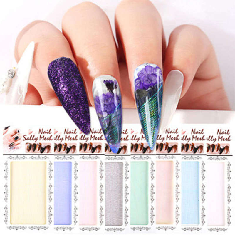 Mermaid Mesh Nail Art Random color