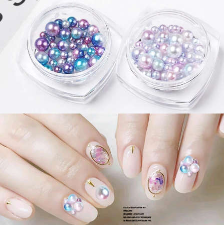 Mermaid Pearl Nail Art