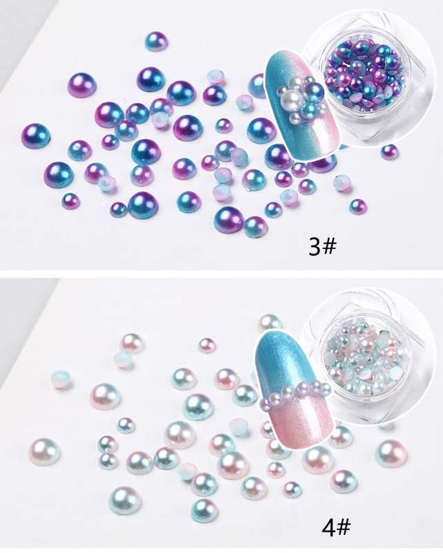 Mermaid Pearl Nail Art
