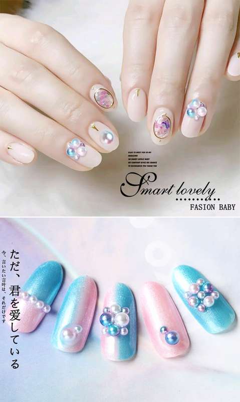 Mermaid Pearl Nail Art