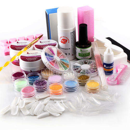 Nail Art UV Acrylic Liquid System Kit Buffer Manicure File Primer Decoration Set