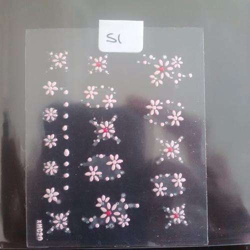 pink nail art stickers