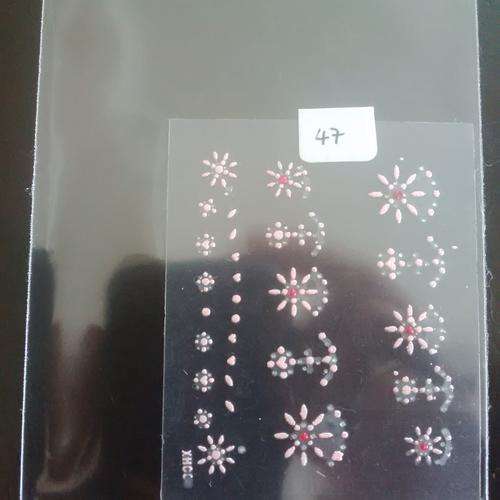 pink nail art stickers