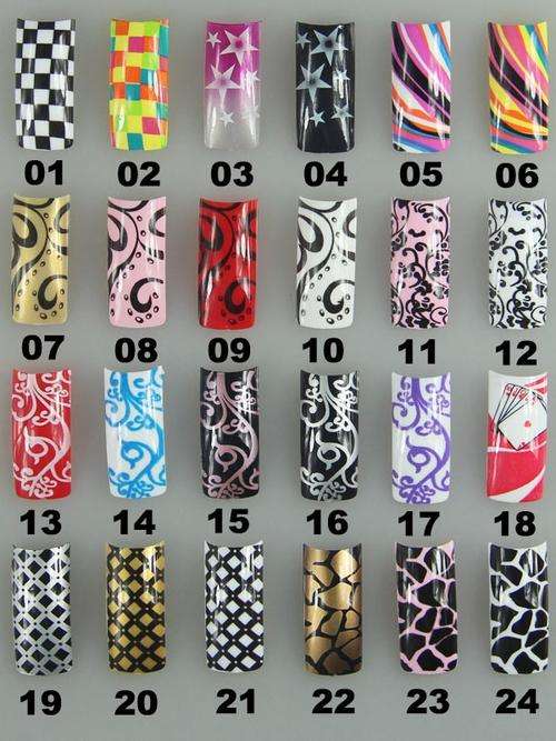 designer acrylic tips 50pcs