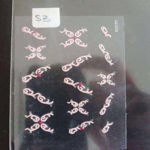 nail art stickers - pink range
