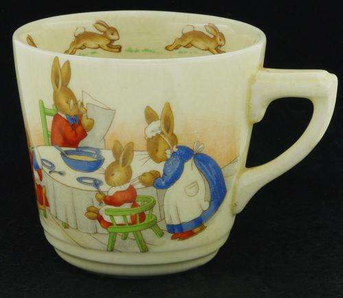 Royal Doulton Bunnykins Barbara Vernon Signed Cup