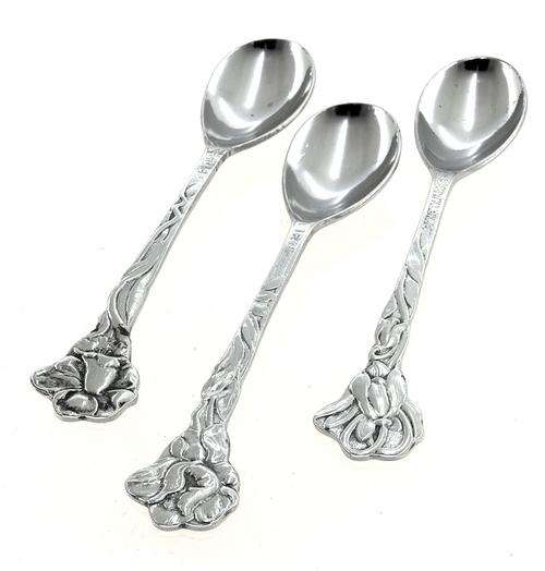 Set of 3 Vlekvrij Floral Spoons **Beautiful**