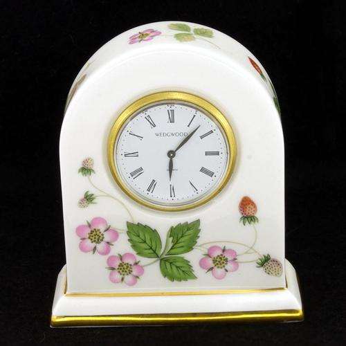 Wedgwood Clock -- Wild Strawberry Pattern