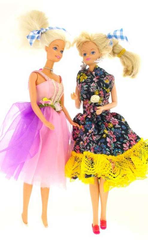 Lot of Two Barbies with clothes