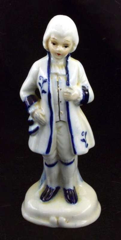 Blue & White Gentleman Figurine