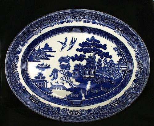 Johnson Bros"Old Willow" Pattern Large Server Plate