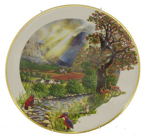 Heritage Collection Trevor Wood "Autumn Vineyards" 26.5cm Plate